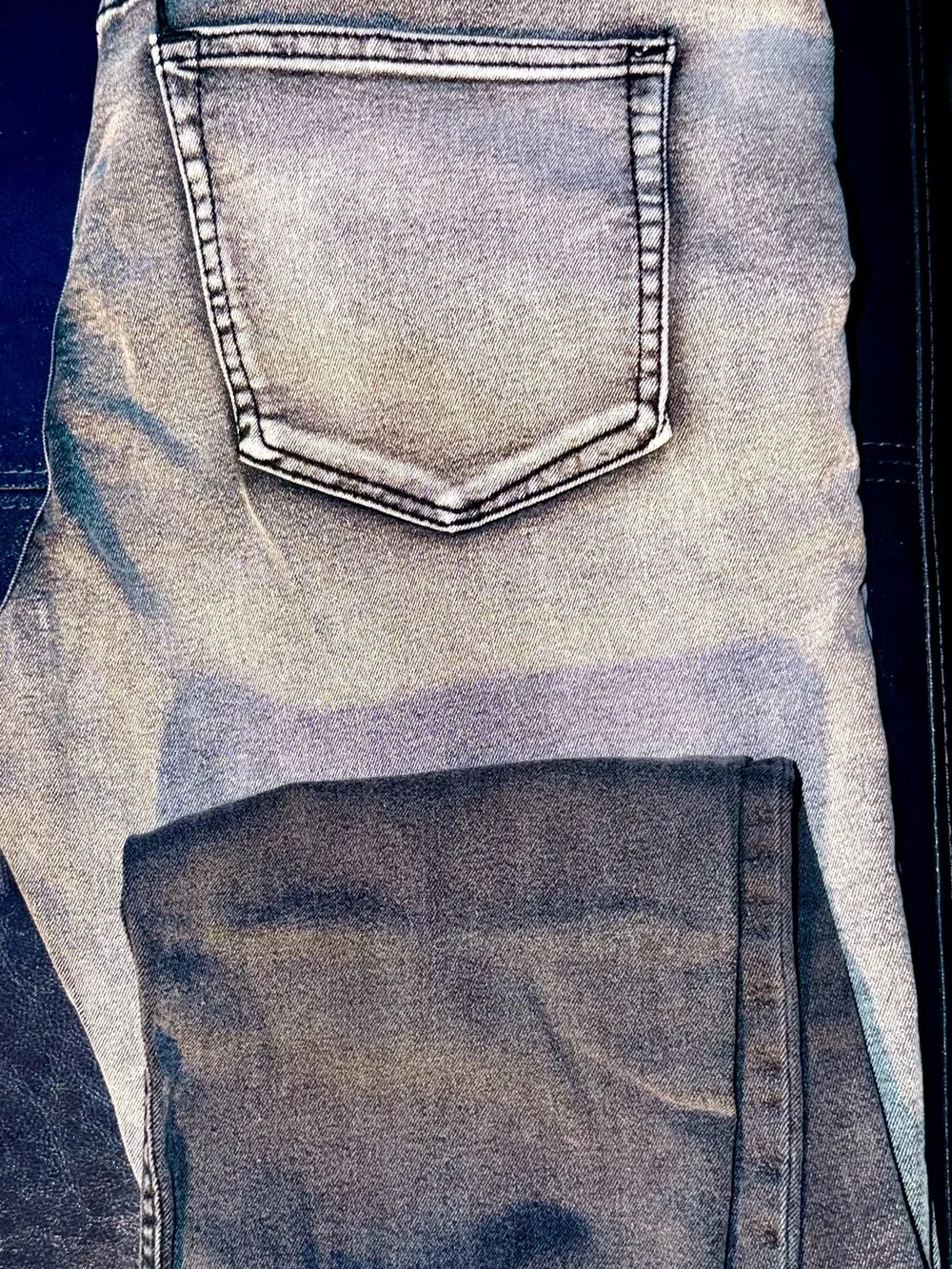 Men's Skinny Jeans in Washed Gray